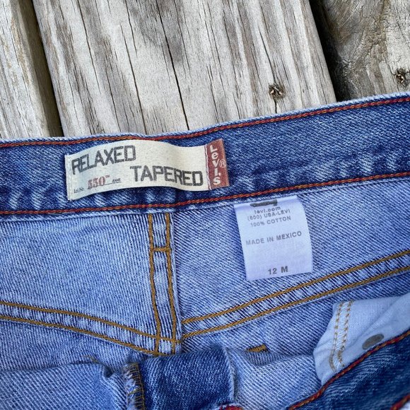 Women's Levi's 550 Classic Relaxed Fit Tapered Leg Jeans Size 12 M (30.5 x 31 ) - Picture 5 of 8